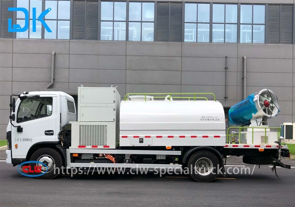 Hydrogen 9-ton Dust Suppression Truck right side Electric Dust Suppression Truck
